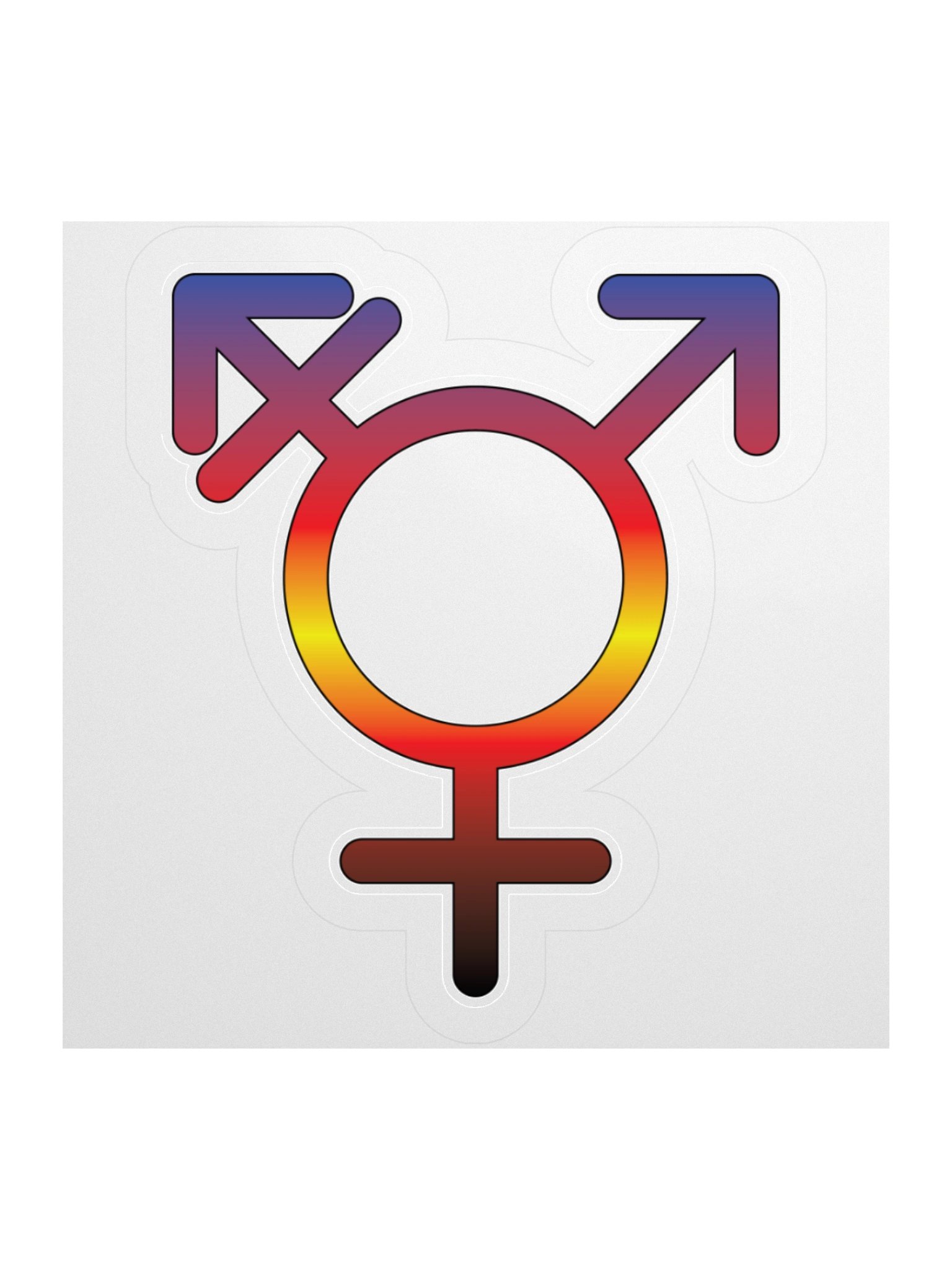 Polyamory Transgender Symbol Sticker product image (3)