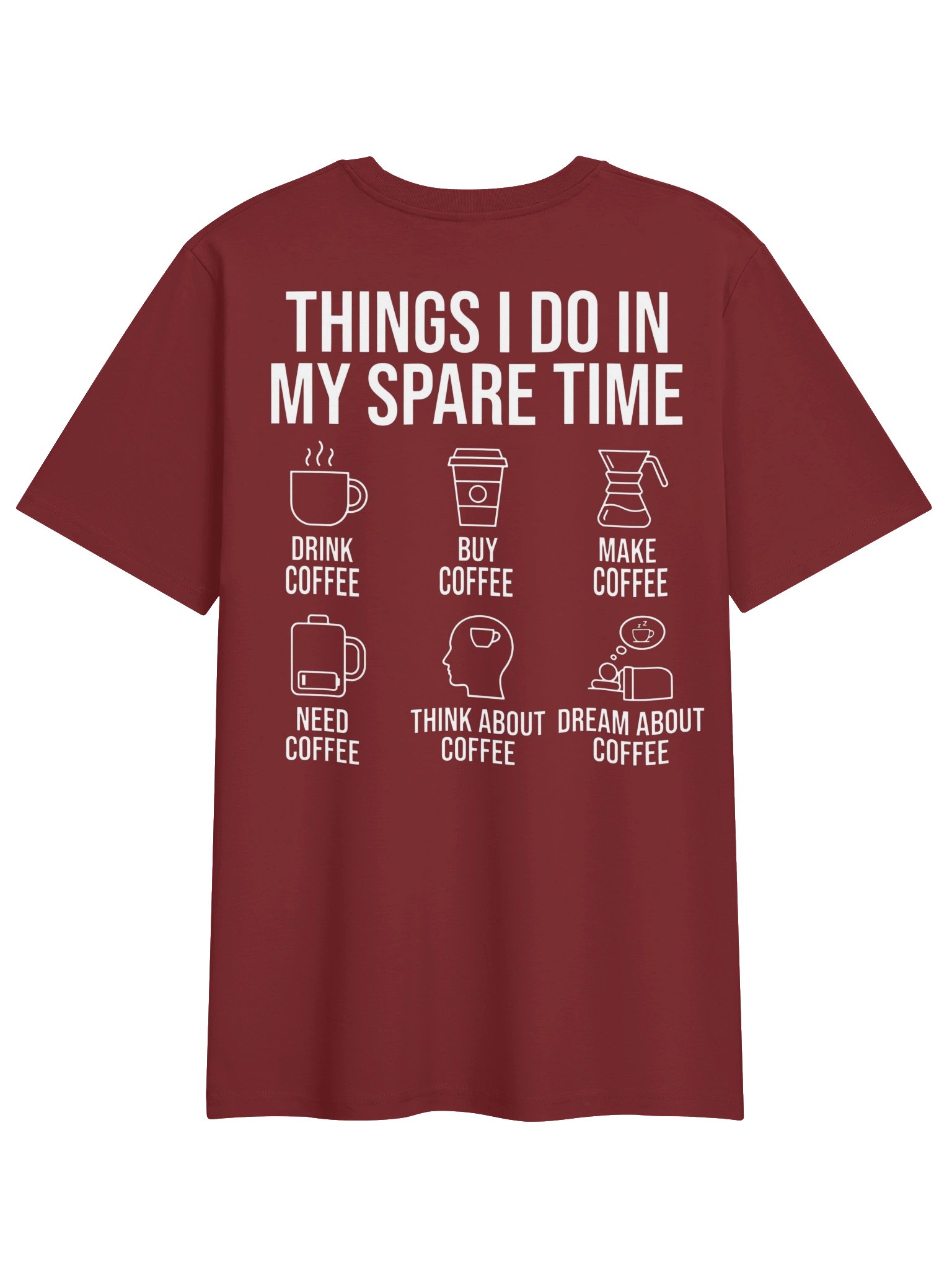 Things I Do In My Spare Time Coffee Lover Funny T-Shirt product image (2)