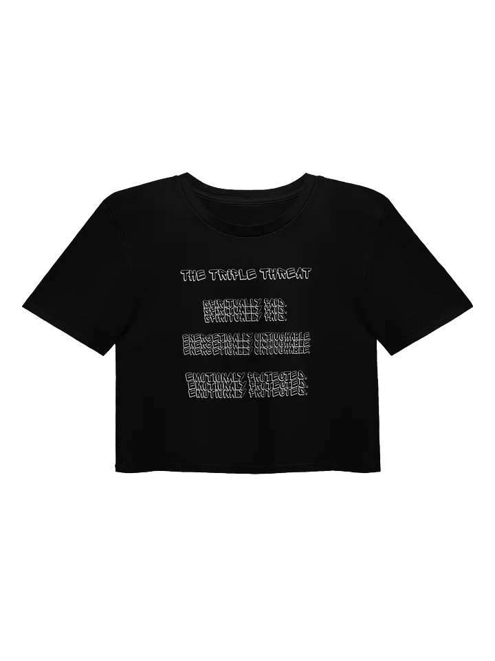 THE TRIPPPLE THREAT CROP TEE product image (1)