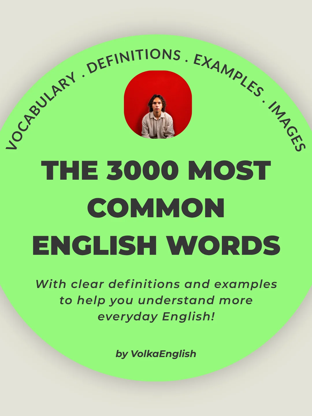 UPDATED! 3000 Most Common English Words Textbook (587 pages) product image (1)