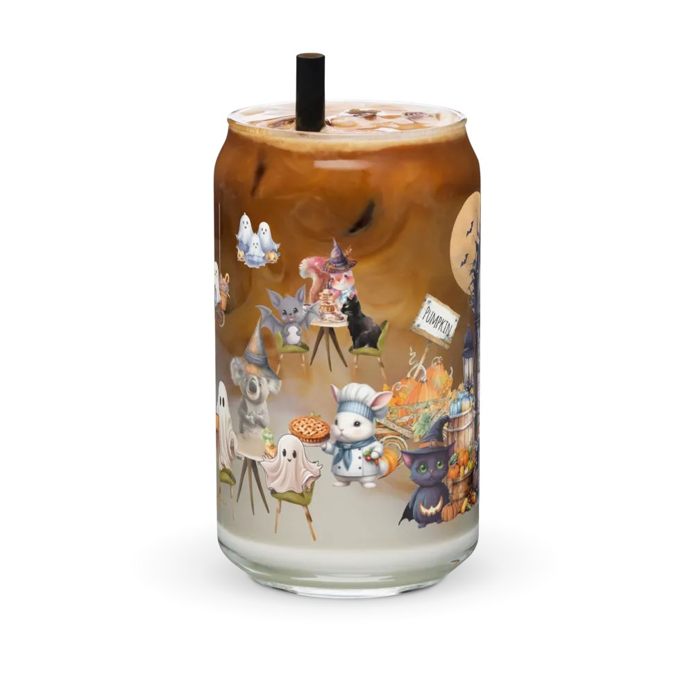 Witches Brew Coven Glass Can Tumbler | 16oz Enchanted Magic Shop Design | Whimsical Drinkware product image (4)