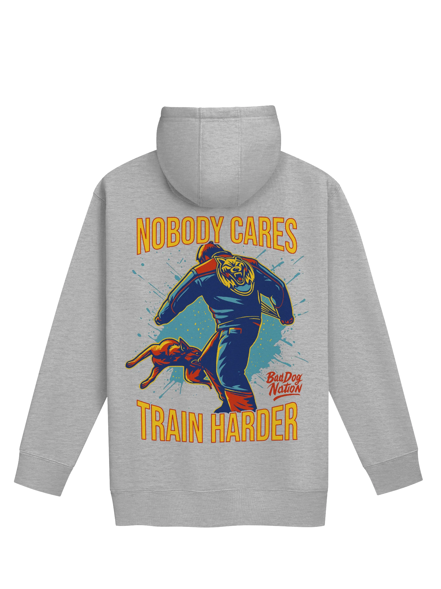 NOBODY CARES, TRAIN HARDER - Premium Adult Unisex Hoodie product image (1)