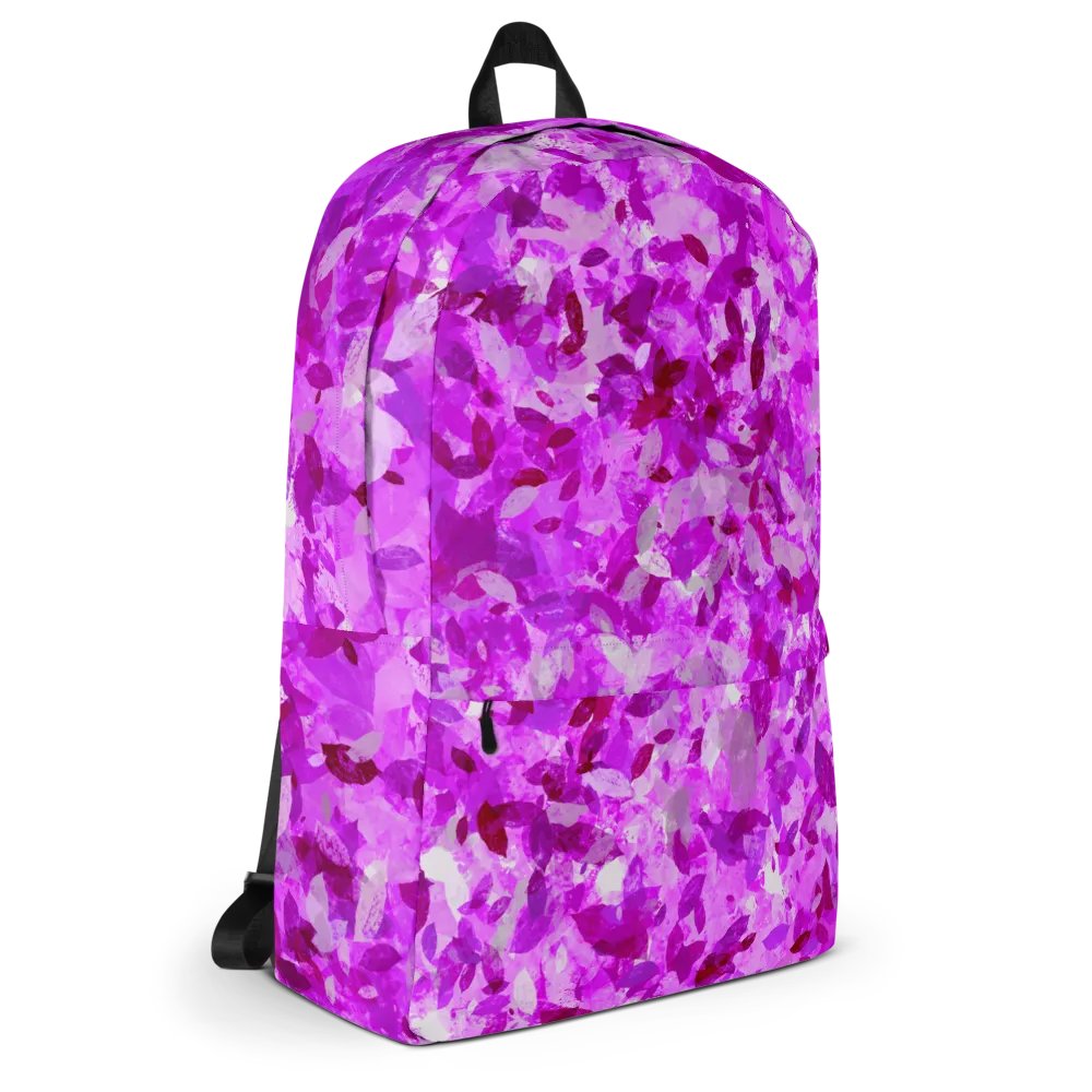 Pink leaves All over print Backpack product image (12)