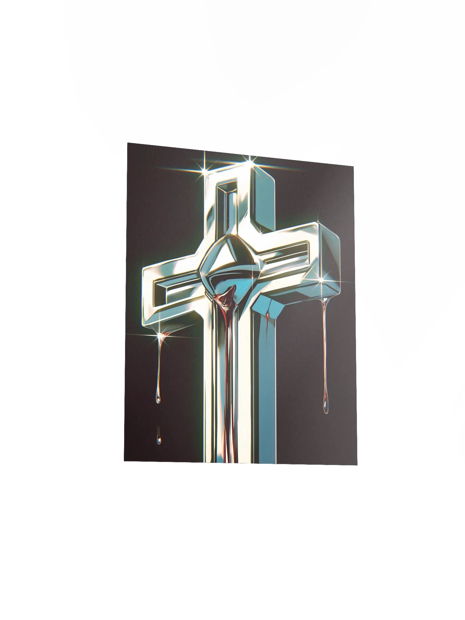 Metallic Cross Matte Poster product image (3)