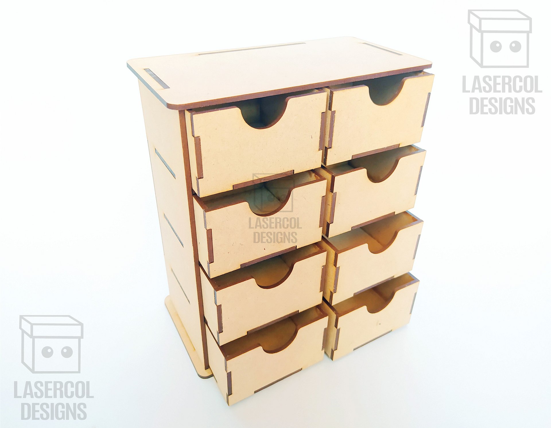 8 Drawers Desk Organizer - Laser Cut Files product image (3)