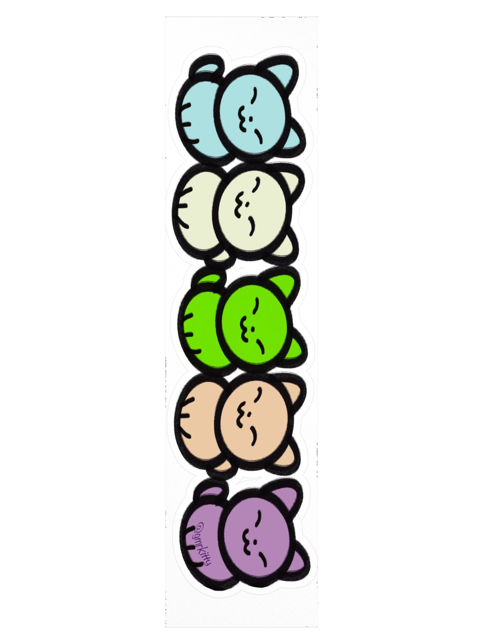Long Chibi Sub Kitties Sticker product image (3)