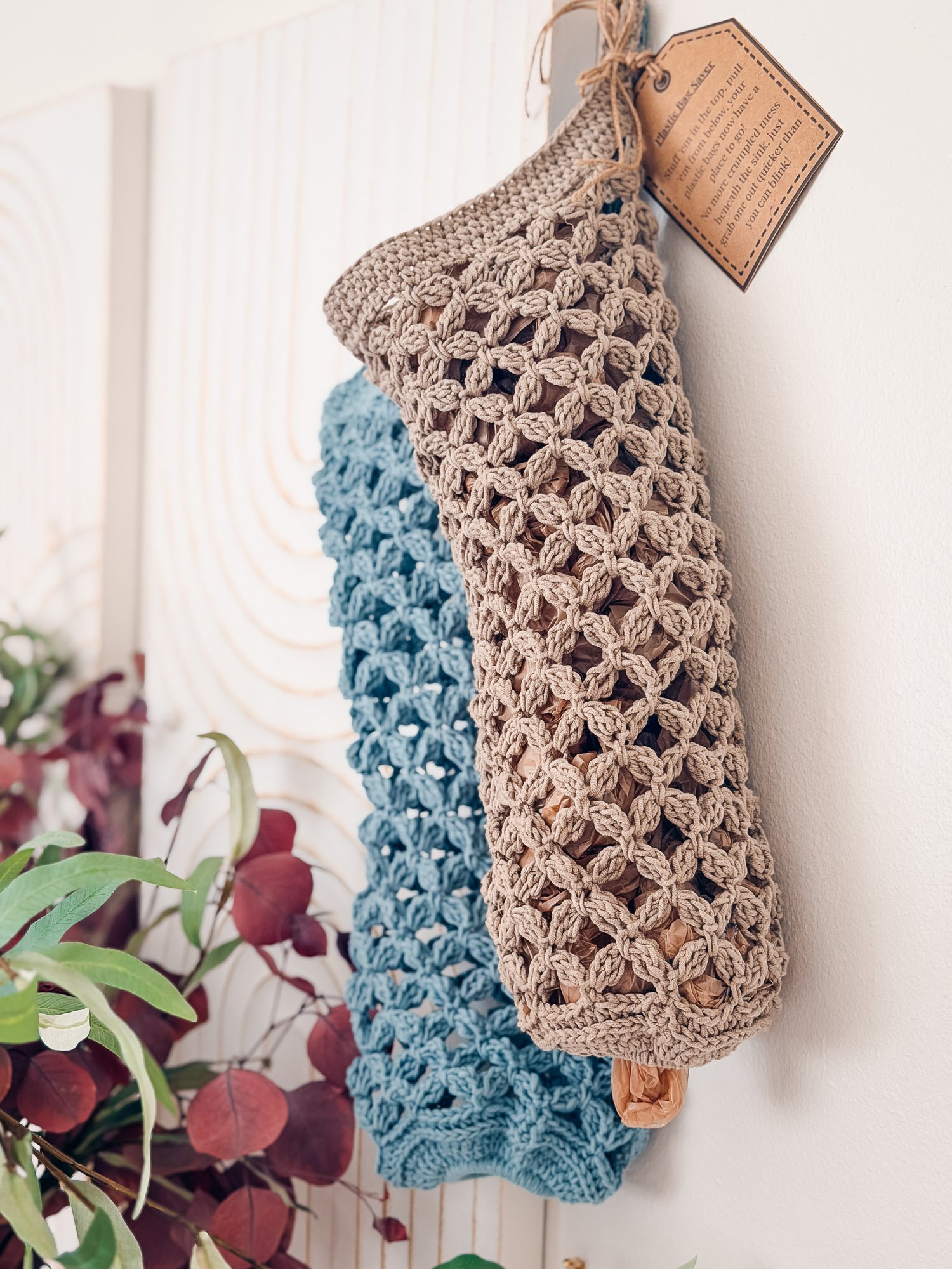 Circle Leaf Plastic Bag Holder Crochet Pattern product image (8)