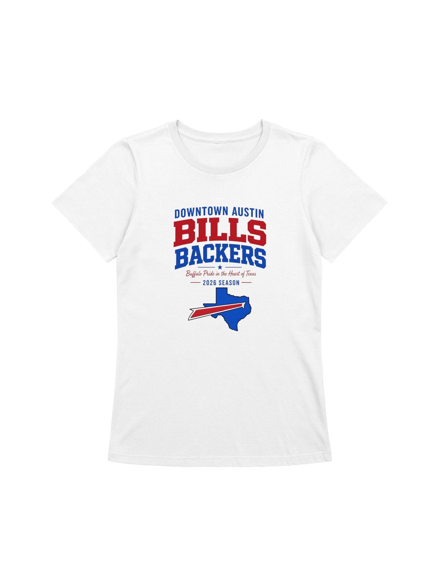 Buffalo Bills Backers 2026 Women's Tee - White product image (1)