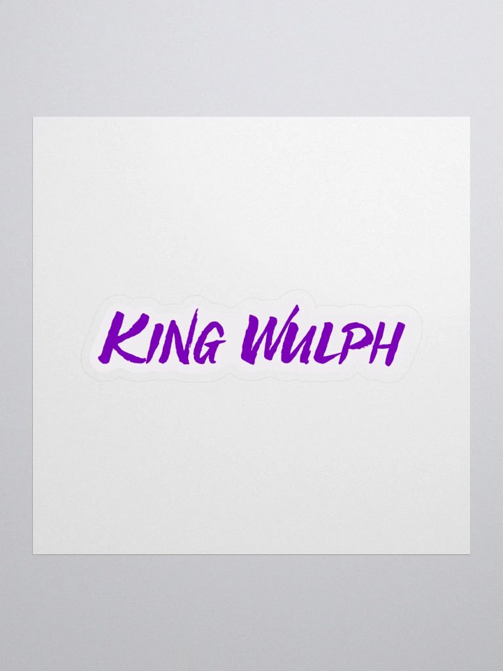 'Wulph Logo Text' Sticker product image (1)