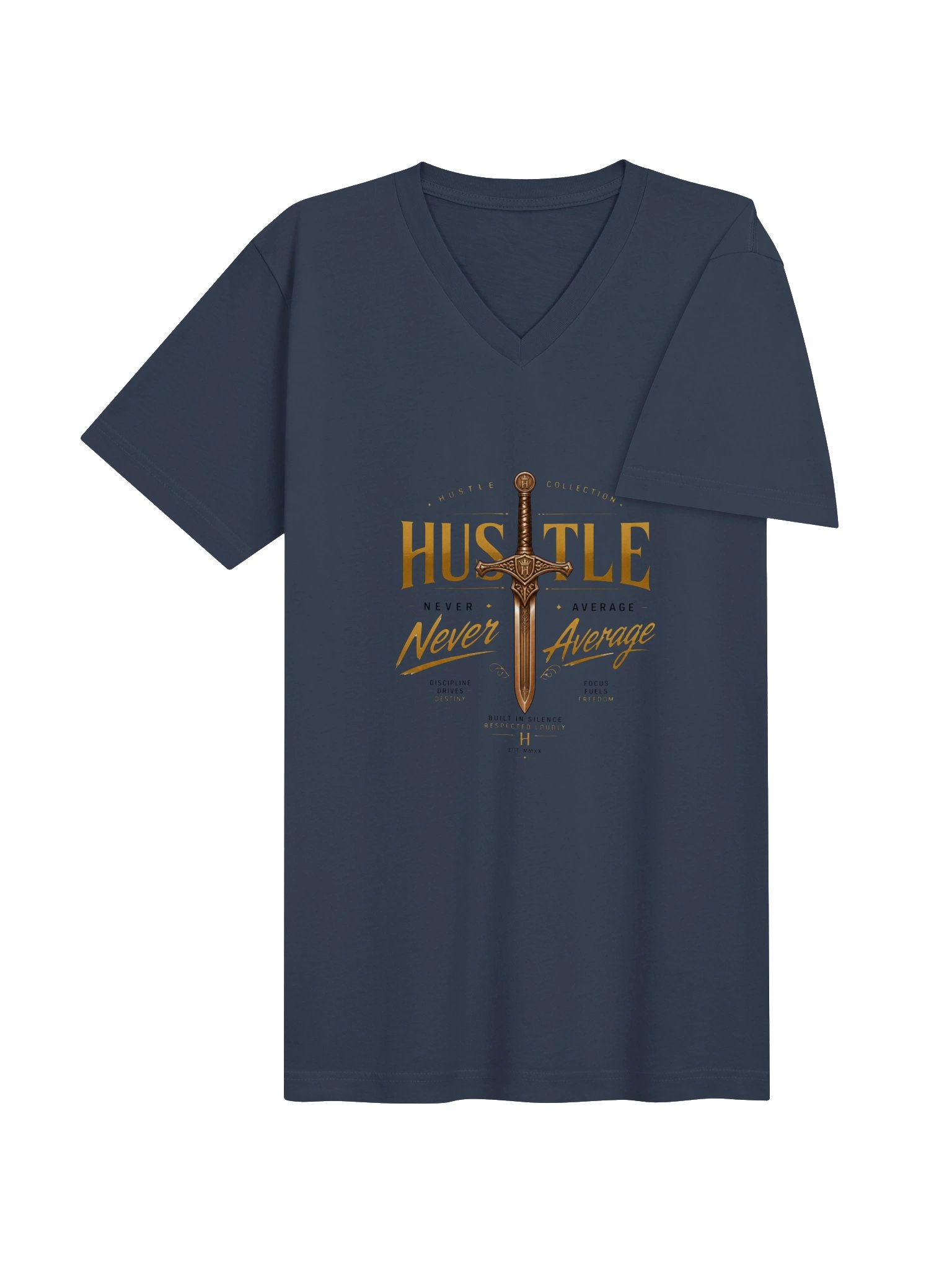 Hustle Eagle Motivation V-Neck Tee product image (16)