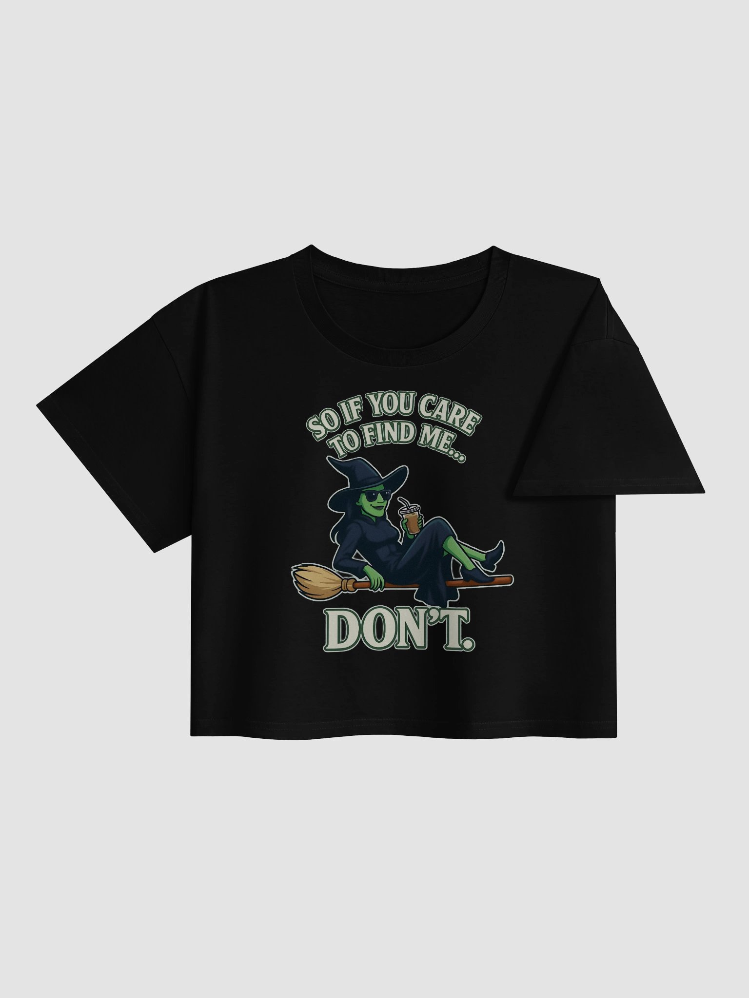 Wicked Chill Witch Vibes Crop Top – AS Colour Women’s Premium Fit – Wicked Broadway Aesthetic – Gift for Broadway Fans product image (3)