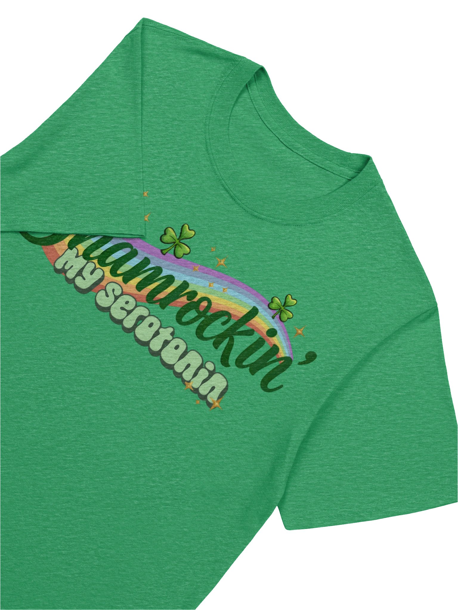 Shamrockin' My Serotonin Retro Mental Health Graphic Tee product image (1)