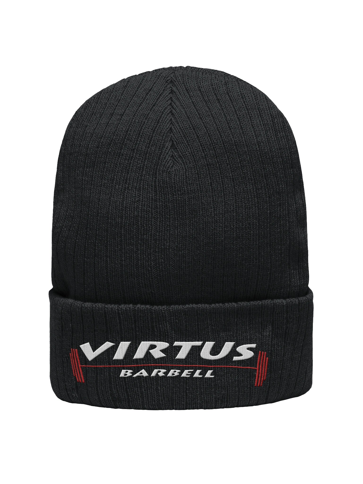 Classic Barbell Embroidered Beanie (Color Logo) product image (1)