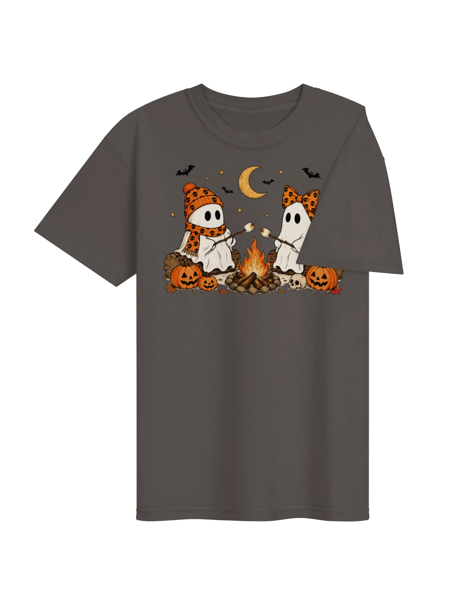 Ghost Campfire Halloween T-Shirt | Comfort Colors 1717 Spooky Season Tee product image (4)