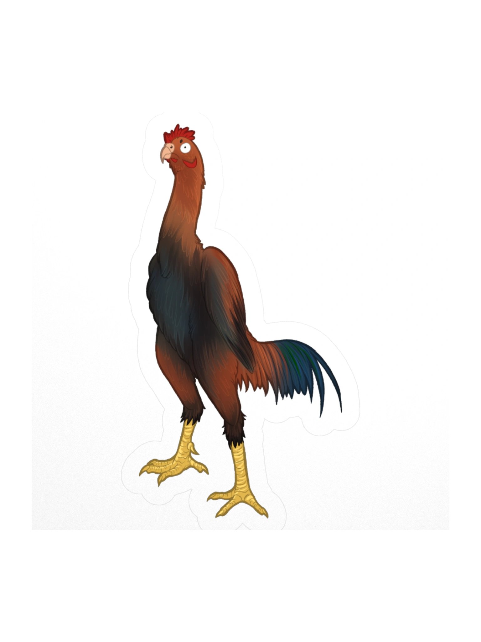 Tall Chicken Sticker product image (1)