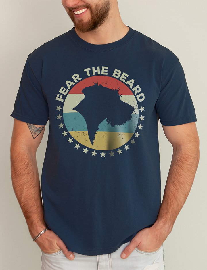 Fear the Beard T-Shirt of a German Wirehaired Pointer | Funny T-Shirt for Dog Paw-rents product image (2)