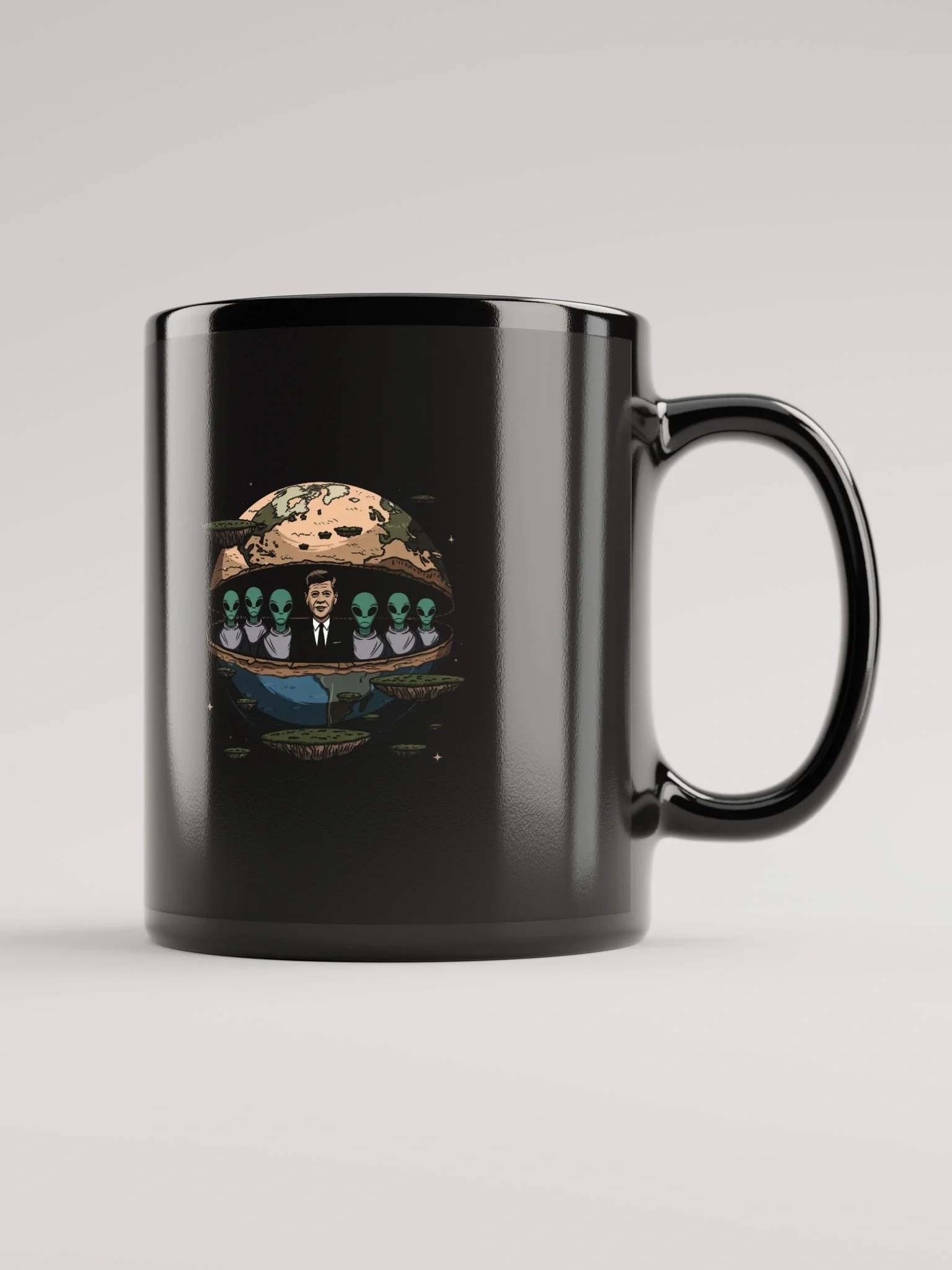 JFK Chilling with the Aliens Mug — TE.MUG-03
