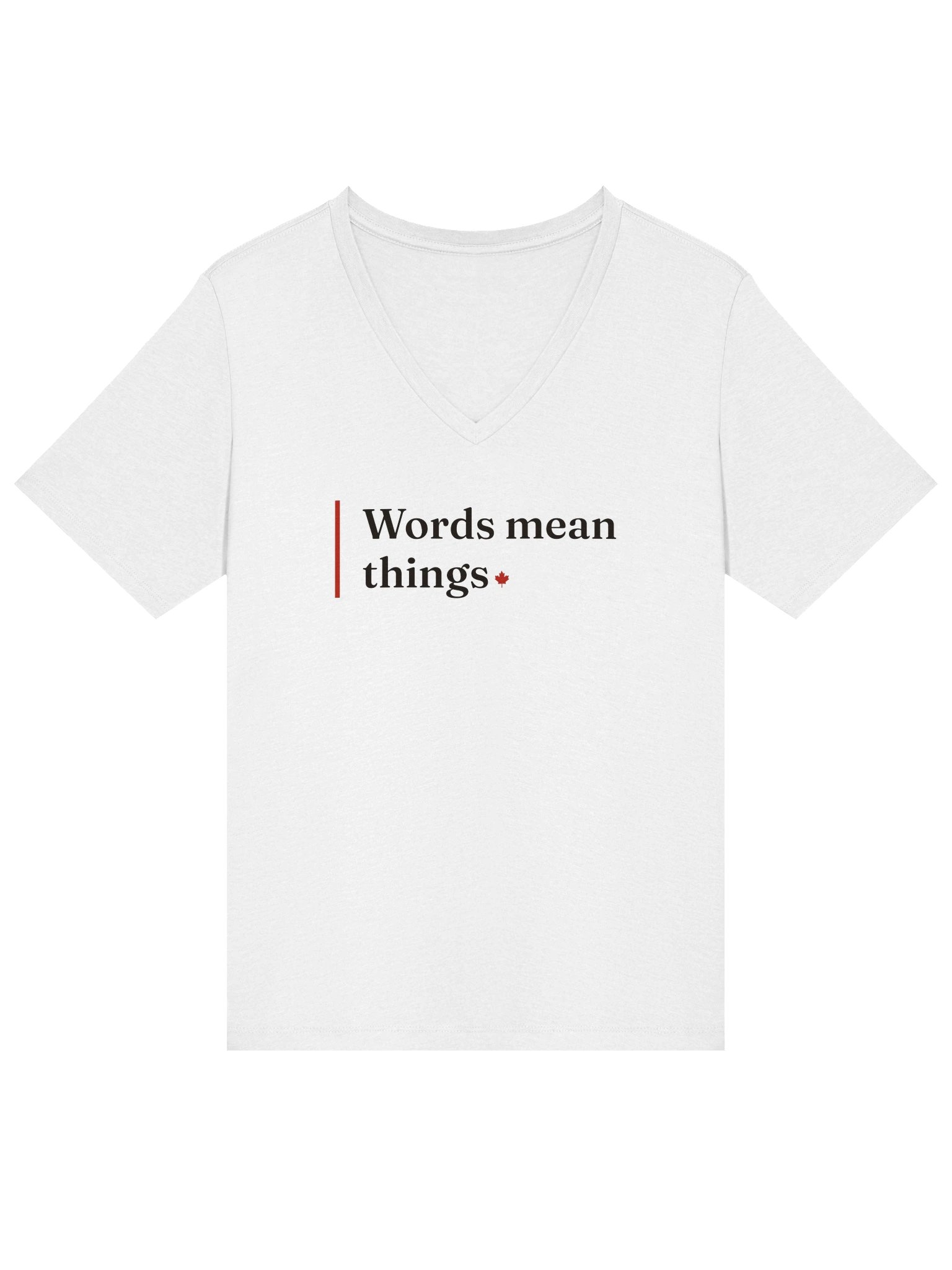 The V-Neck — Solid White Blend product image (1)