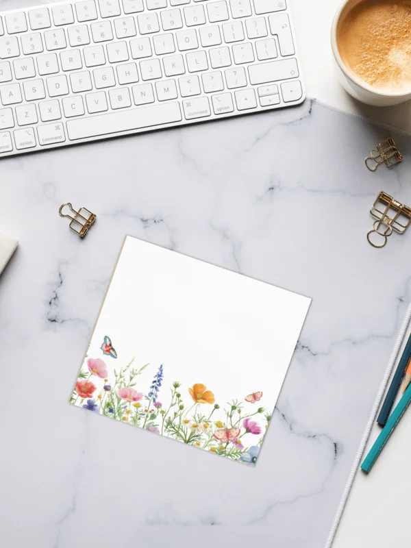 Spring Floral Butterflies Notepad product image (2)