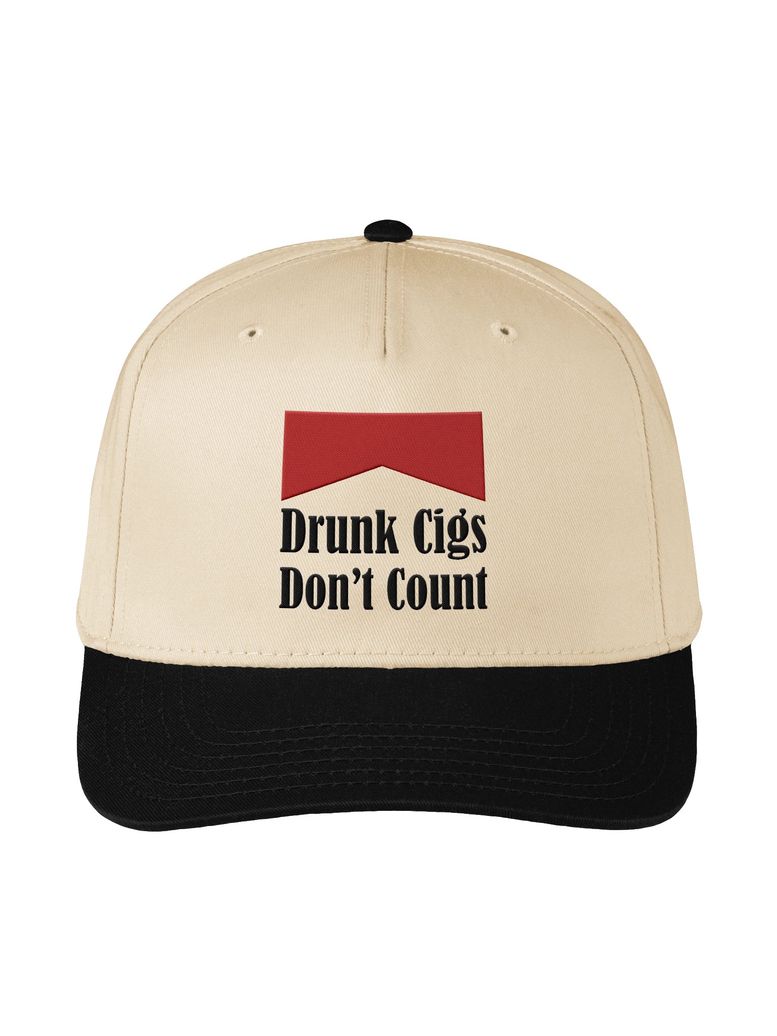 Drunk Cigs Don't Count Embroidered Hat product image (2)