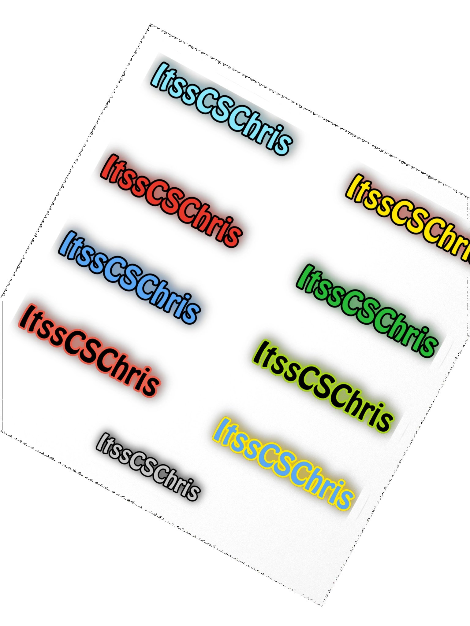 itssCSChris Stickers 9PK product image (2)