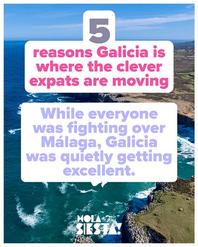 While everyone else fights for a square inch of sand in Málaga, the clever expats are quietly moving north.

Galicia is the u...