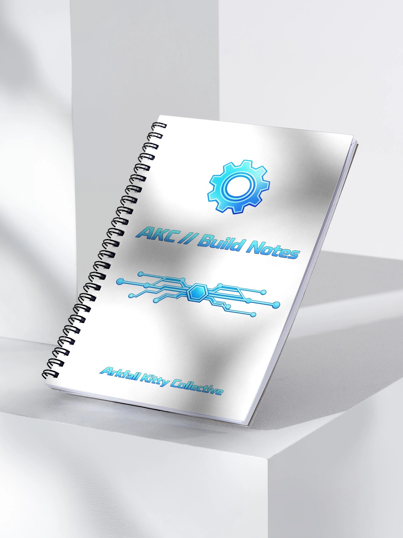• AKC // Build Notes Notebook | Build Lab Tuesday Spiral Notebook | Arkfall Kitty Collective product image (3)