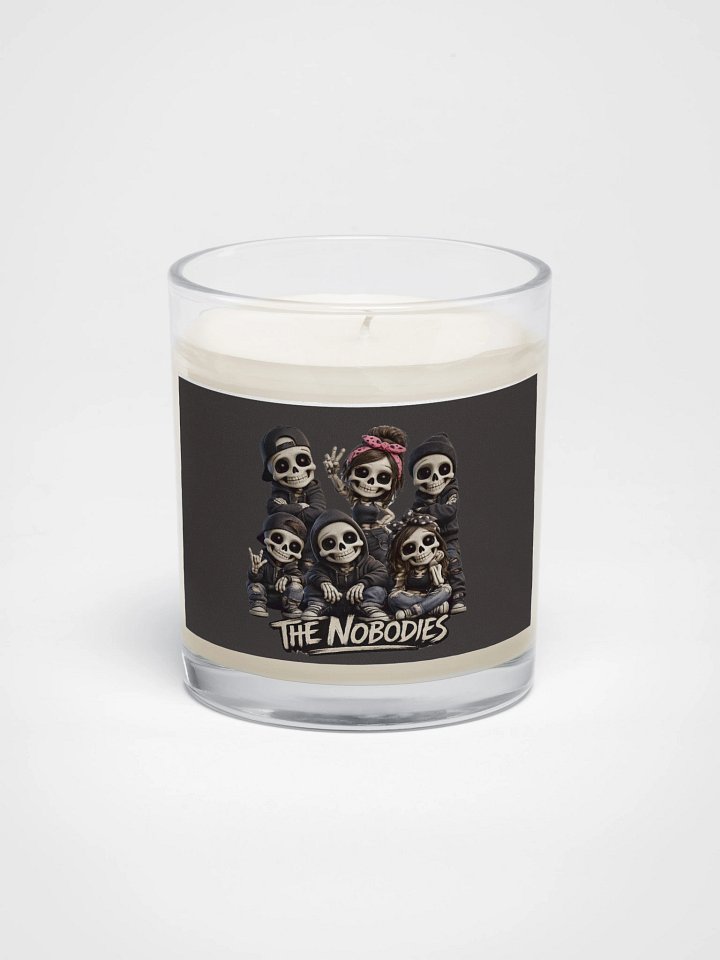 ''The Nobodies 2.0'' Soy Wax Candle In A Clear Glass Jar product image (1)