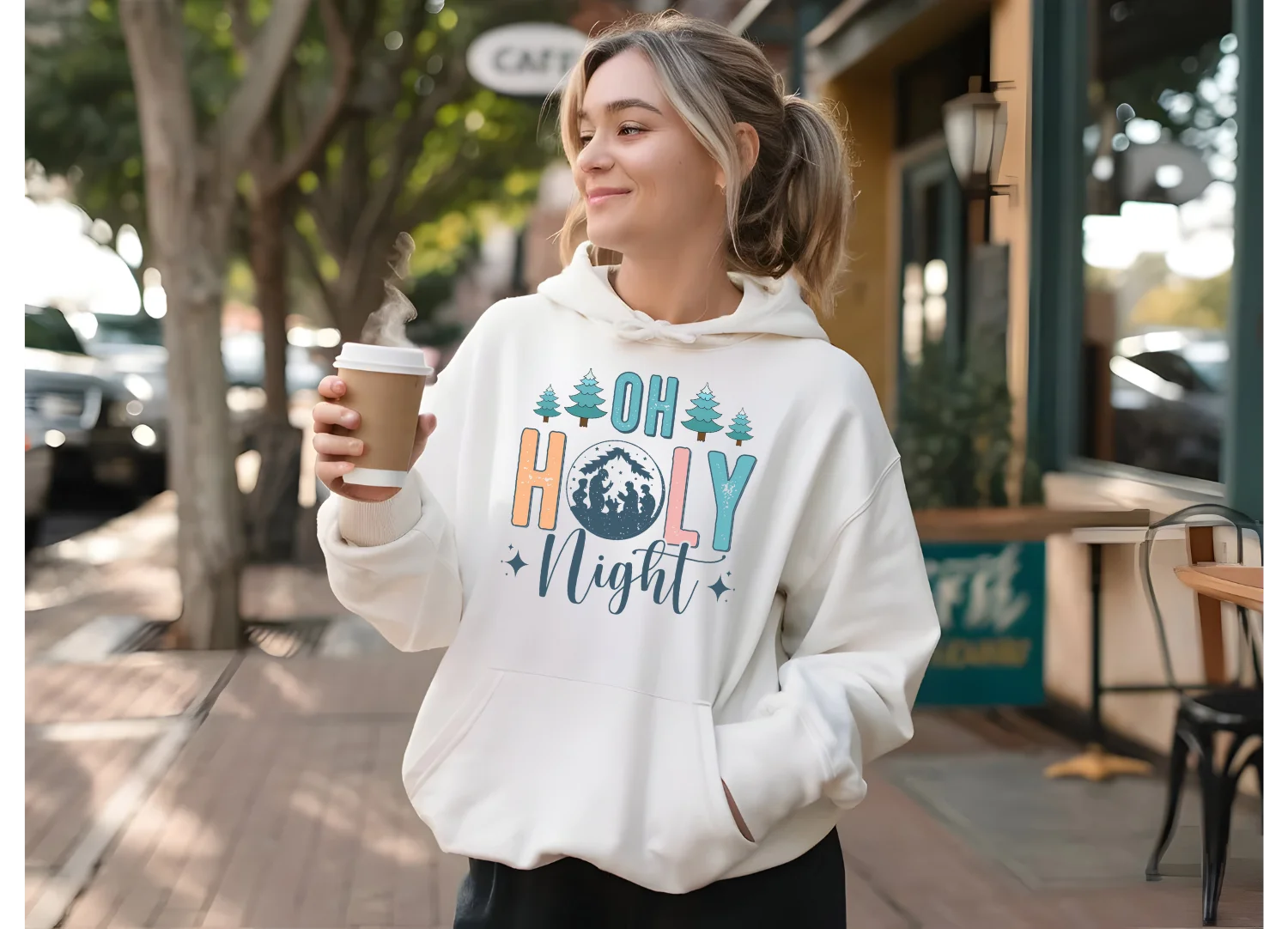 Oh Holy Night Christmas Hoodie product image (1)