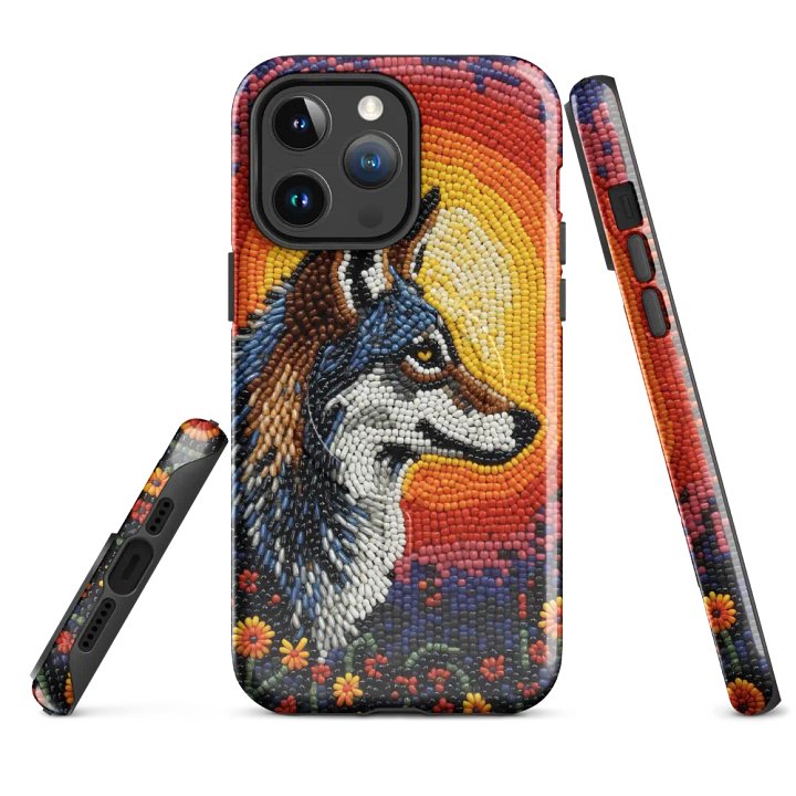 Sunset Wolf Faux-Beaded iPhone® Tough Case product image (4)