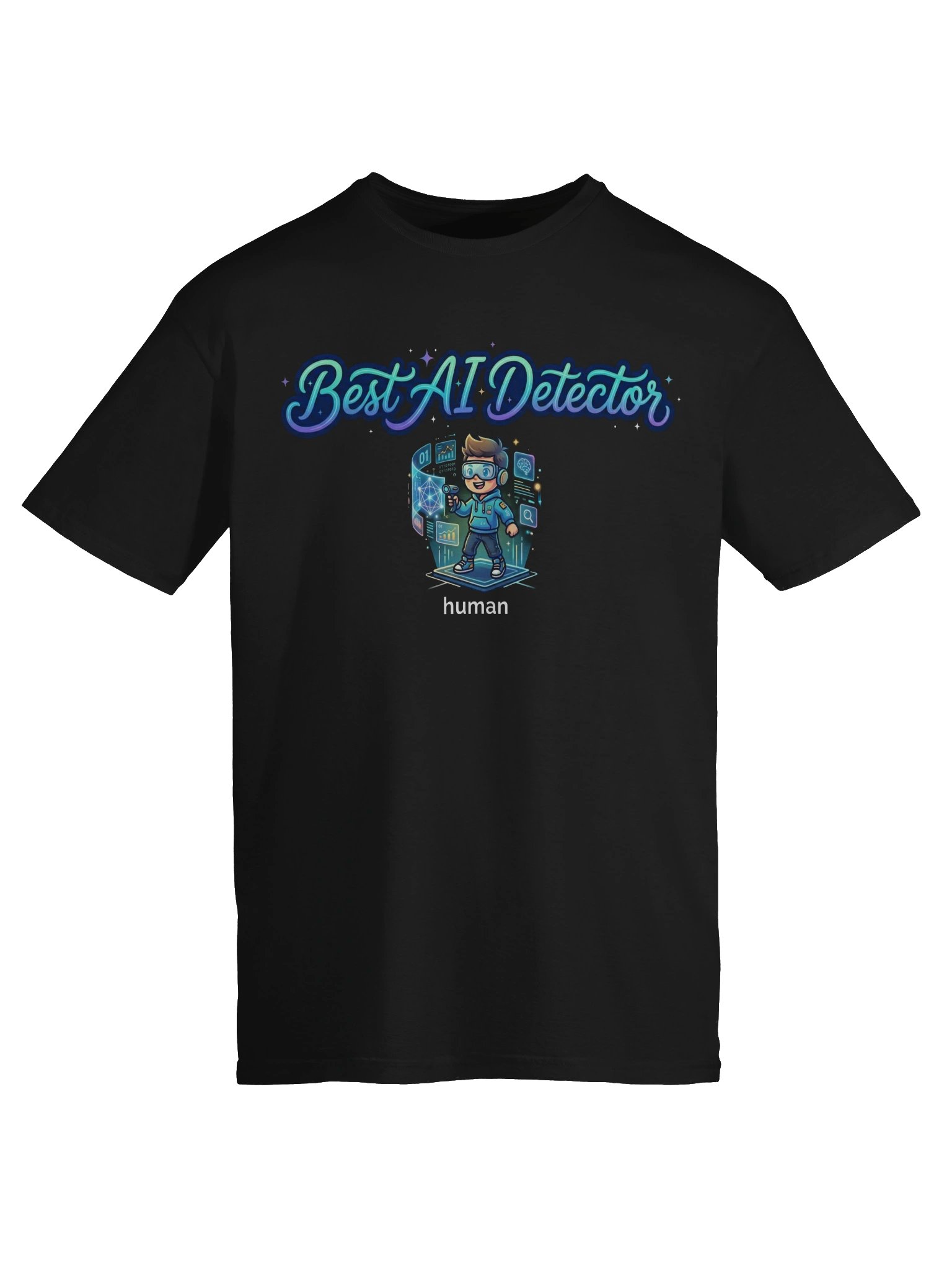 Best AI Detector | Human vs AI Meme T-Shirt | Funny Tech Culture Tee product image (62)