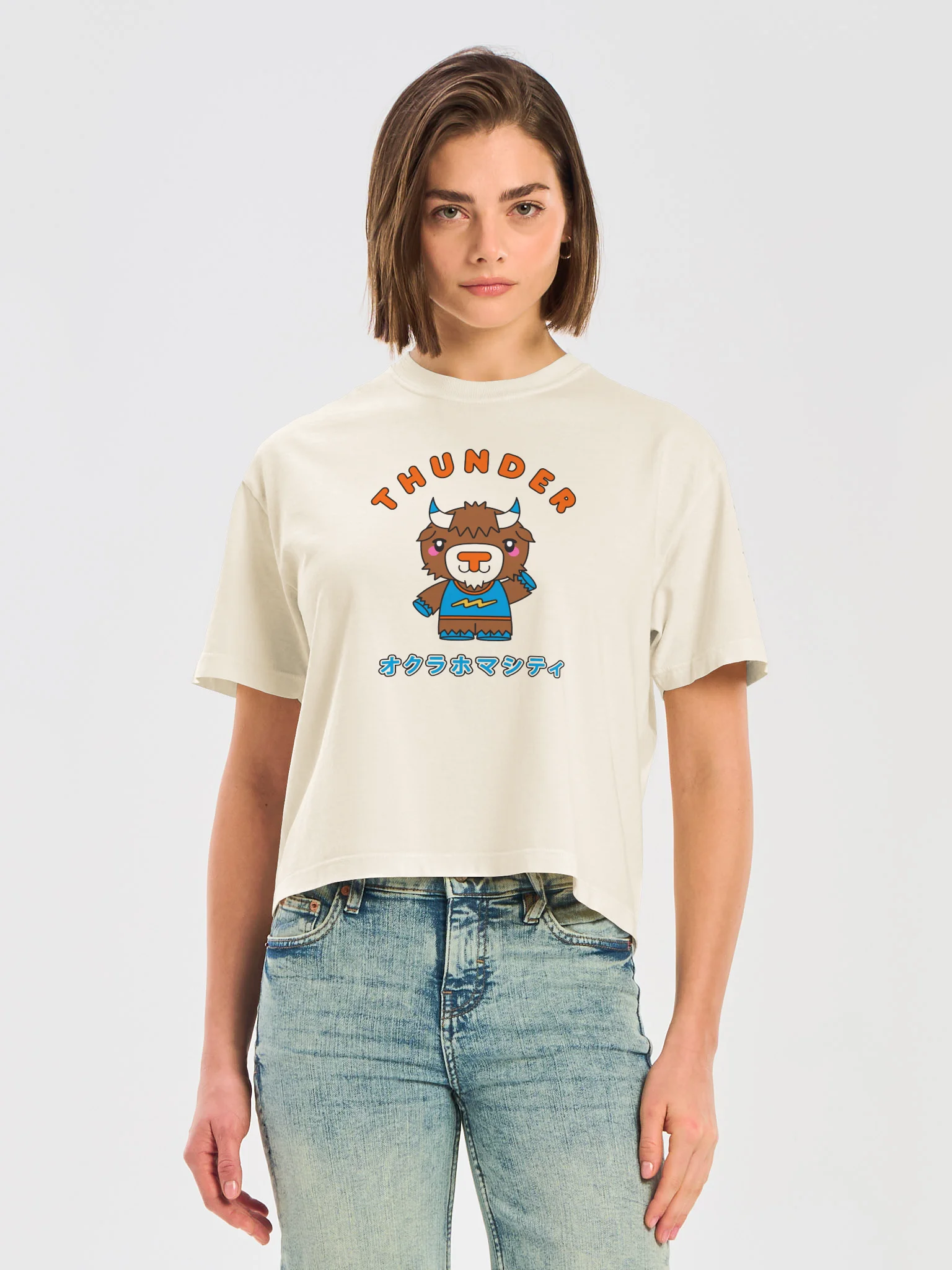 Thunder Basketball Kawaii Women's Tee product image (5)