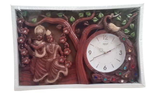 RADHA KRISHNA DESIGN WALL CLOCK product image (1)