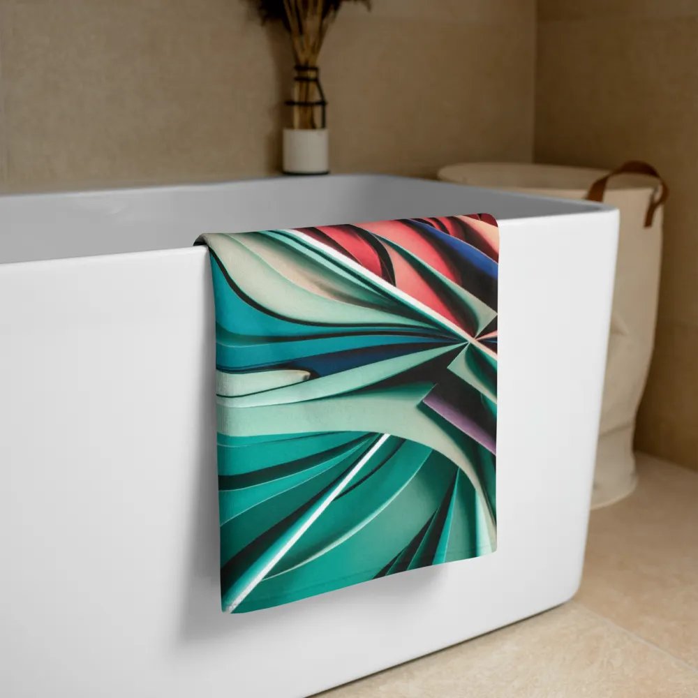 Abstract Art Sublimated Beach Towel - Vibrant Colours, Premium Cotton & Polyester, Highly Absorbent product image (1)