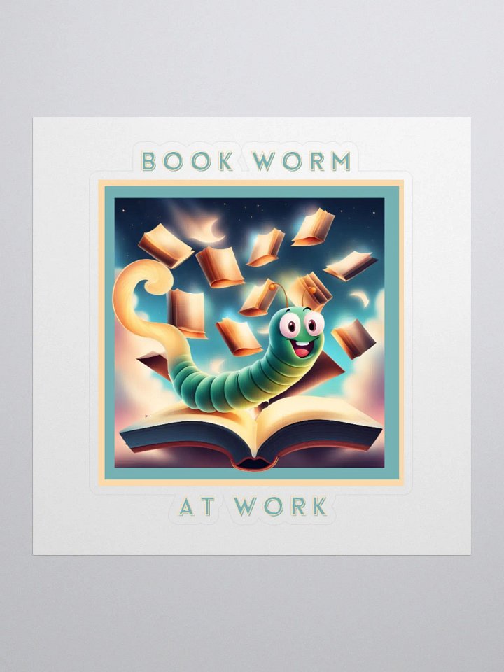 Book Worm at Work Stickers product image (1)