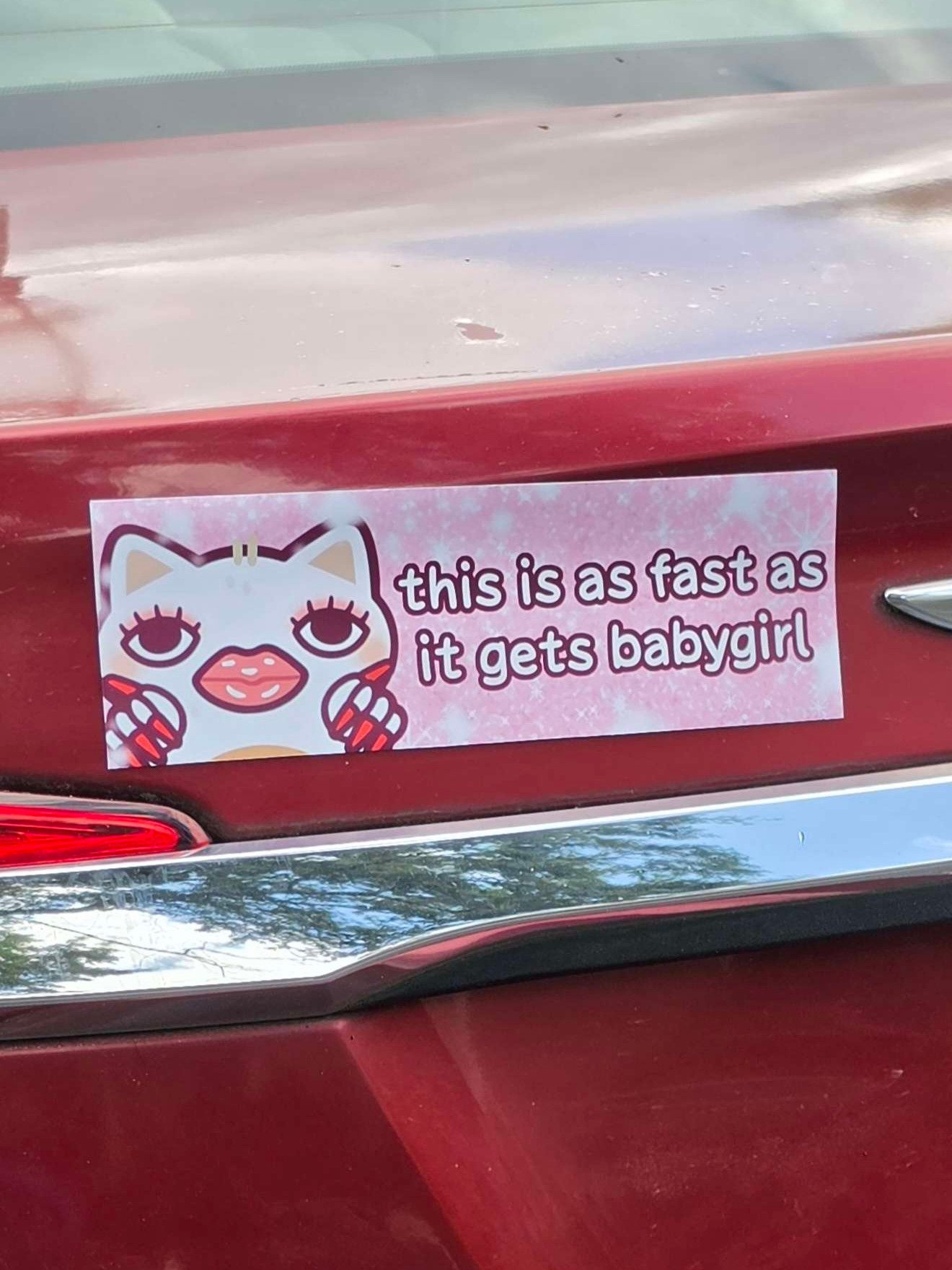 Baby Girl Bumper Magnet product image (1)