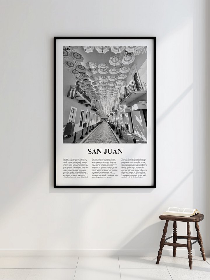 San Juan 03 Newspaper Poster | Framed product image (2)