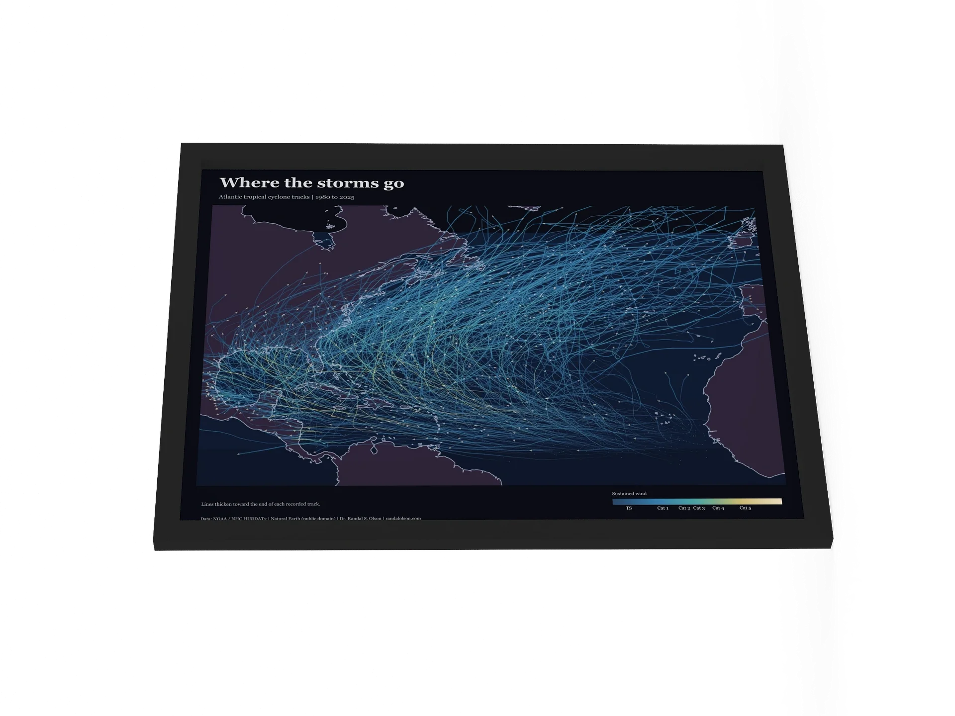 Where the storms go | 18 x 24-inch black-framed poster product image (1)