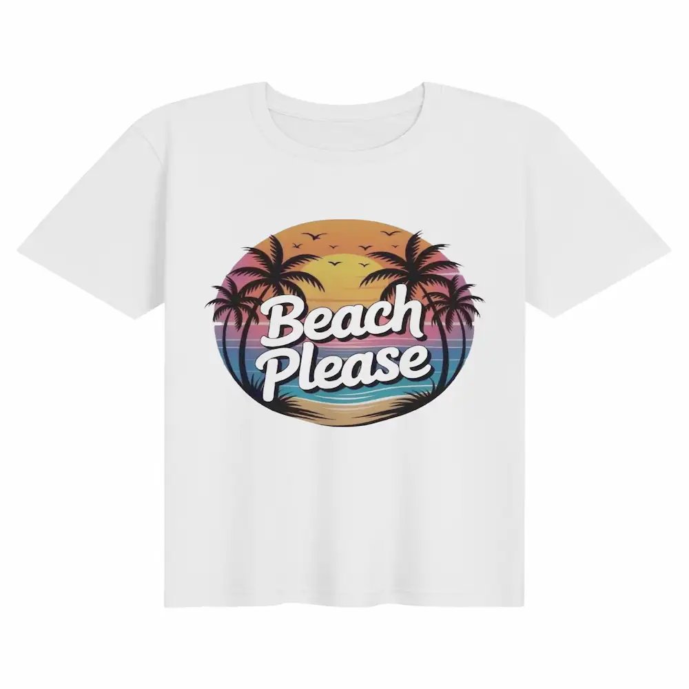 Retro Beach Please | Unisex Bella+Canvas Supersoft T-Shirt 🏖️✨ product image (1)