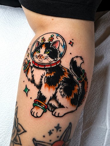 Houston, we have a cat. 🪐🐈🚀

Had a blast bringing this kitty to life. Bold lines, bright colors, and plenty of personality. T...