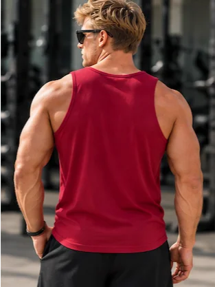 His House Mens Performance Tank - Red by His House