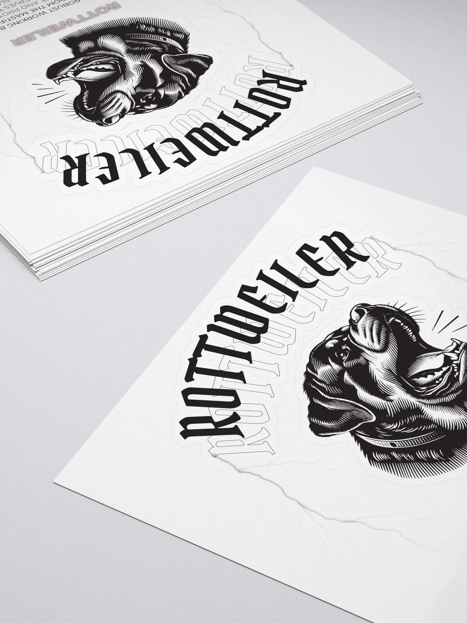Barking Rottweiler Sticker product image (5)