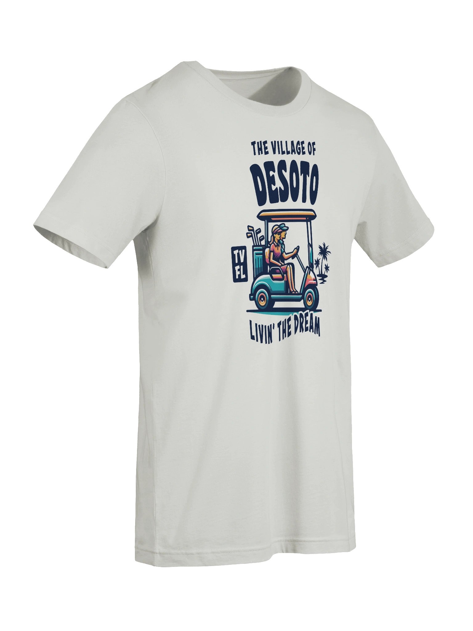 The Village of Desoto TV FL Golf Cart Design T-Shirt product image (73)