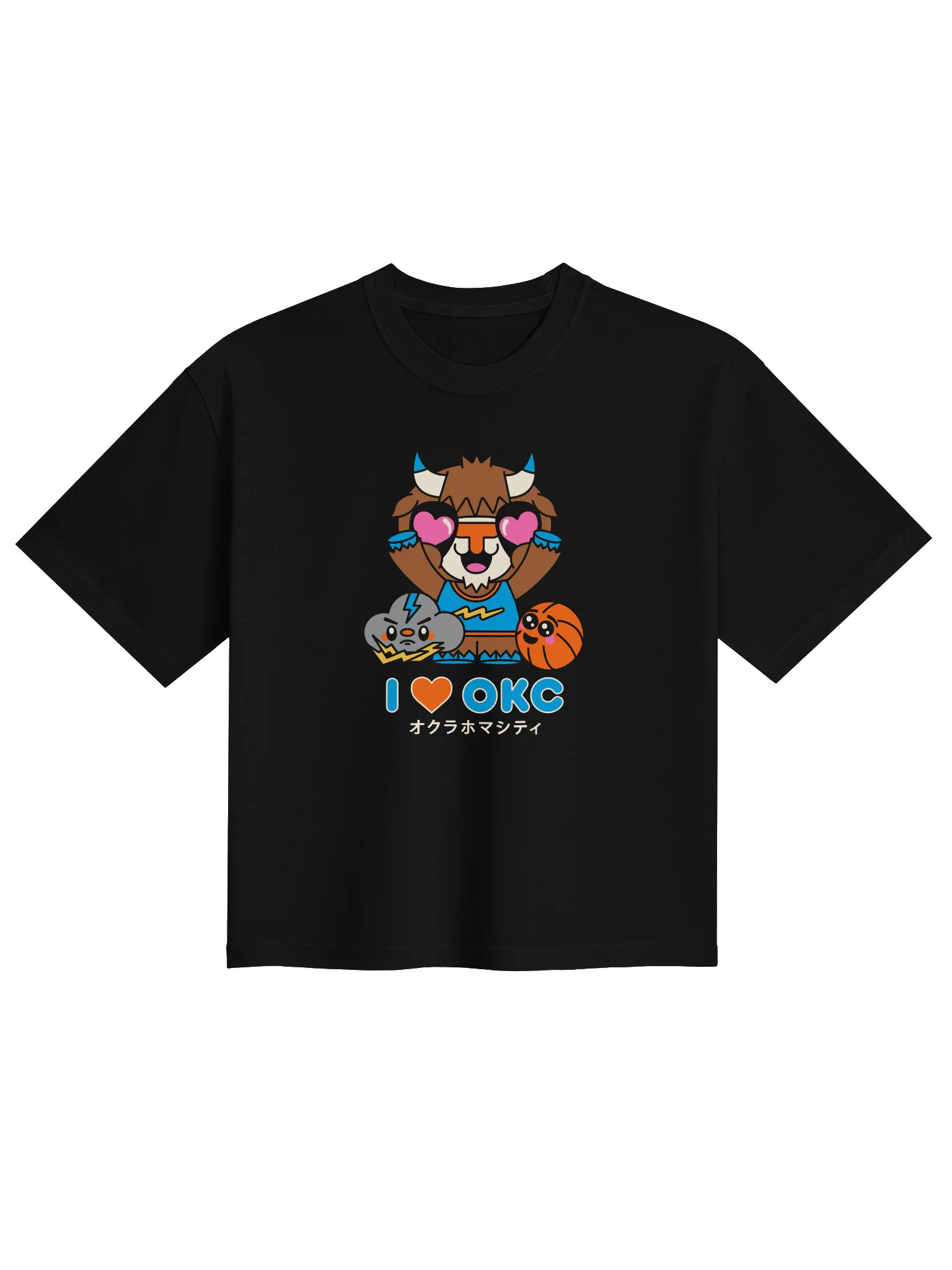 I Heart OKC Kawaii Women's Boxy Tee product image (1)
