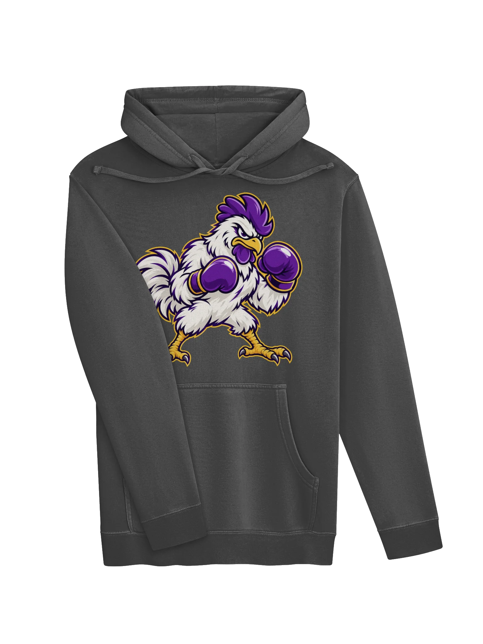 Chickasha Fighting Chicks Mascot Hoodie – Purple & Gold product image (11)