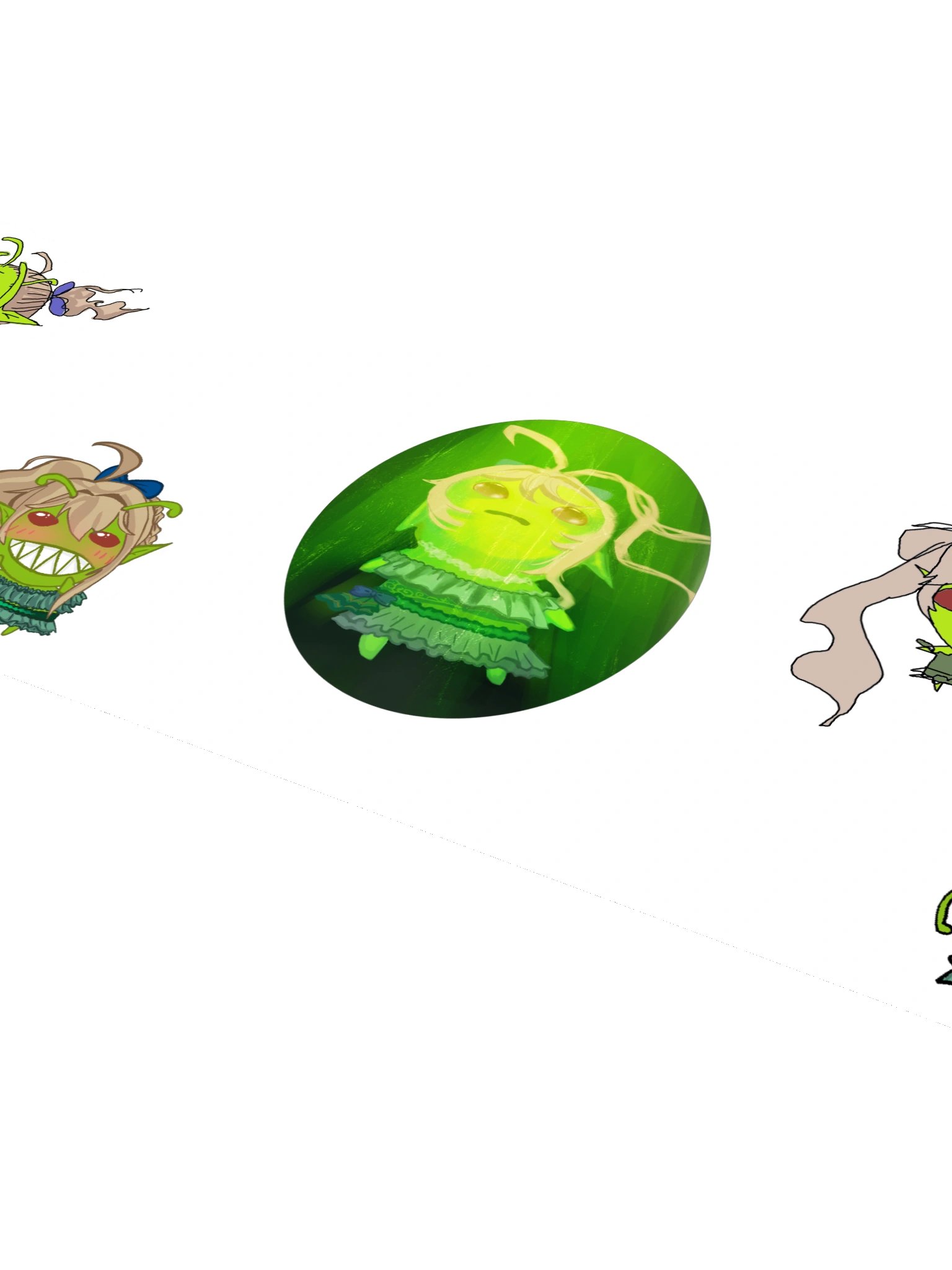 Glorp Green Sticker Set product image (4)