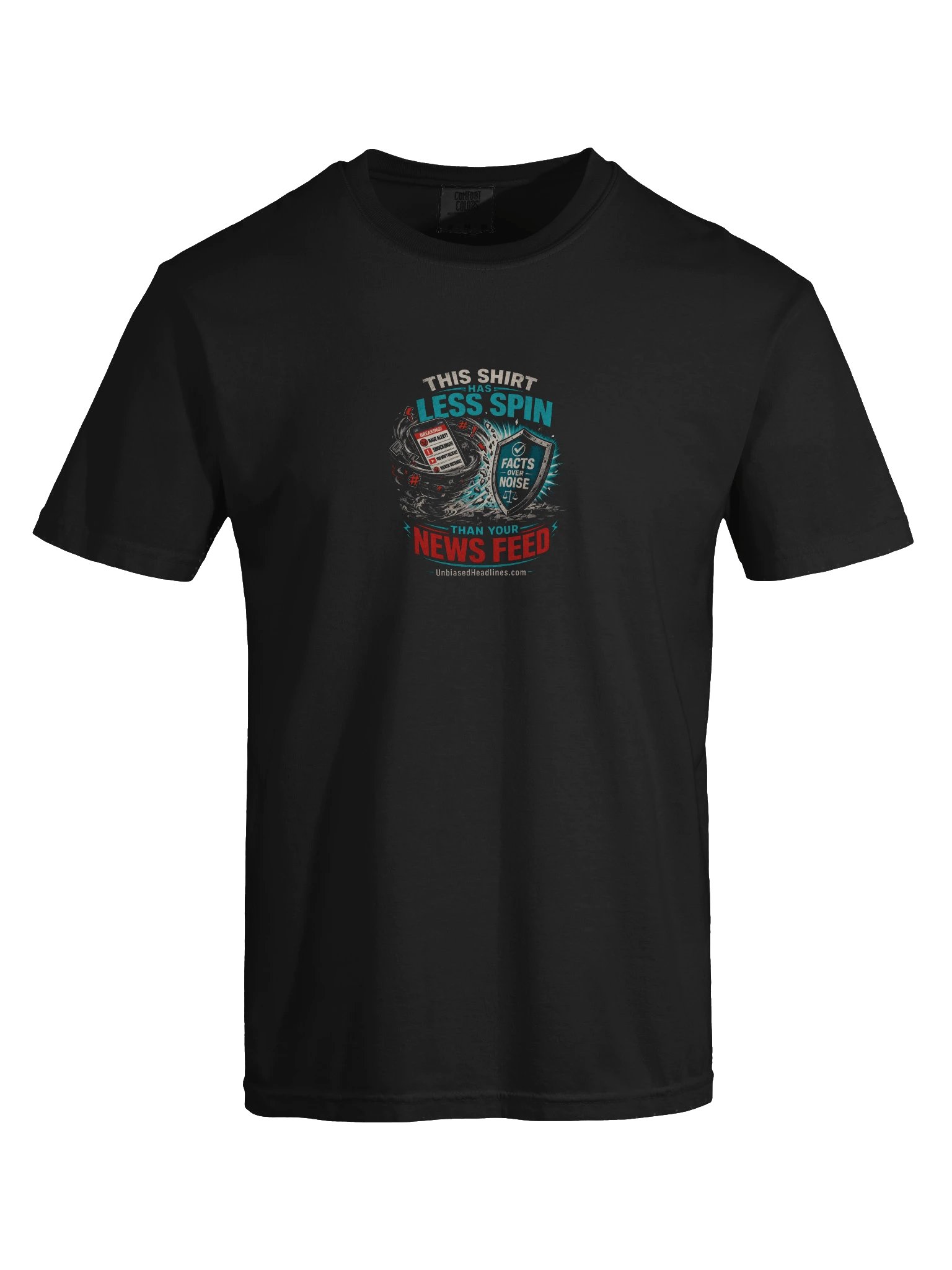 This Shirt Has Less Spin Than Your News Feed Tee - Large Front product image (5)