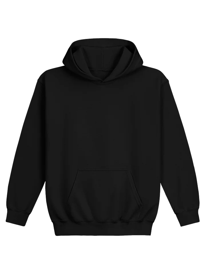 Kids Pullover Hoodie - Black, Logo on Back product image (1)