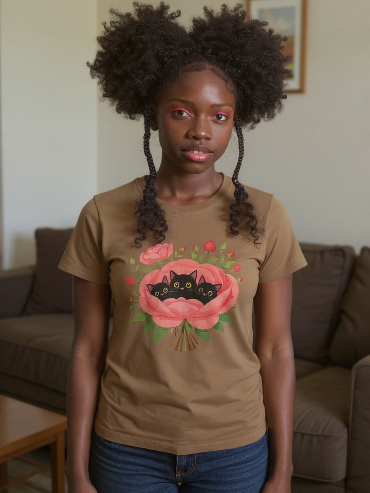 Feline in Bloom T-shirt product image (1)