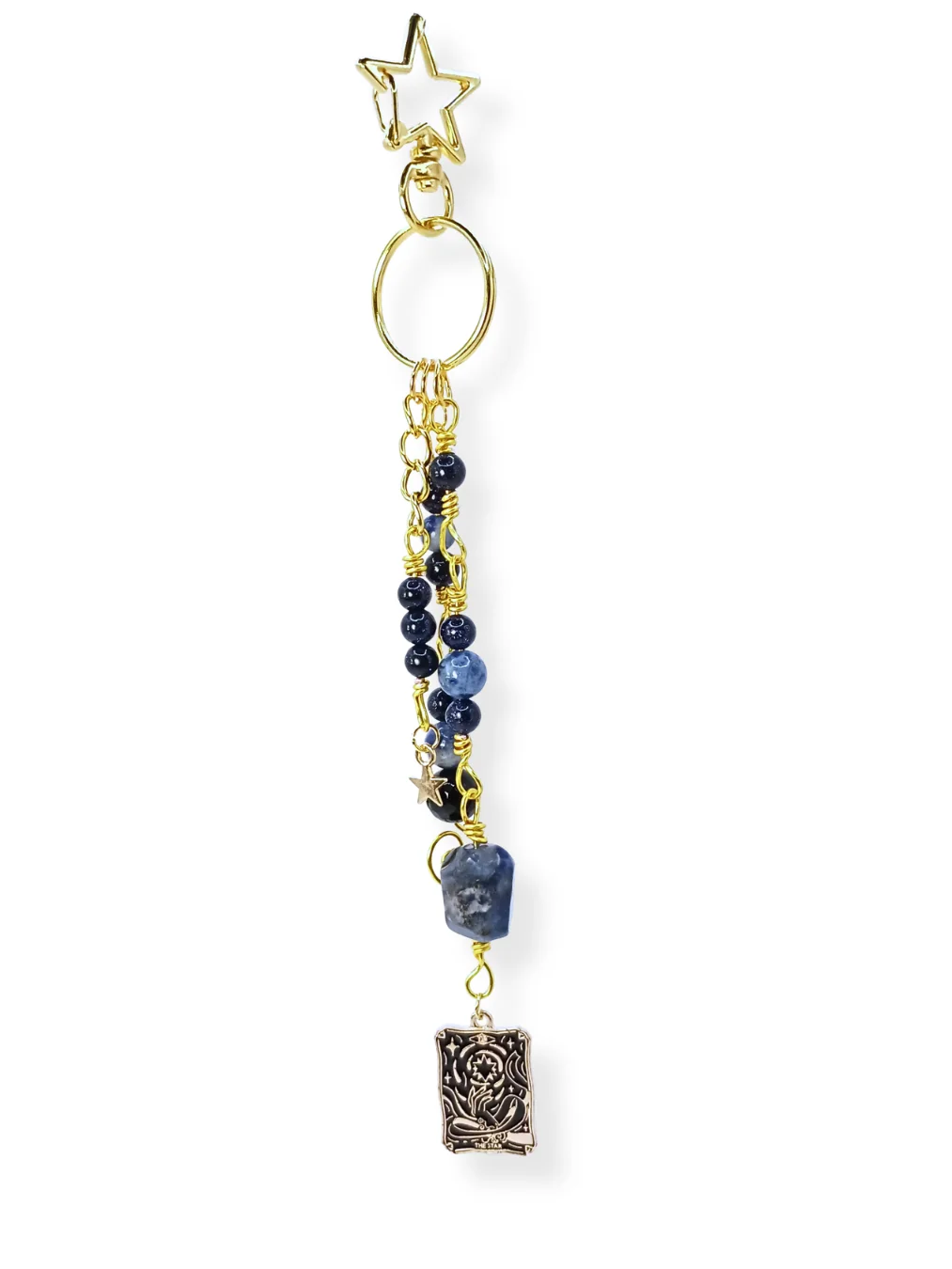 Celestial PurseCharm | Sparkly Crystals & Tarot, Gold-Tone | "Starry Muse" product image (6)